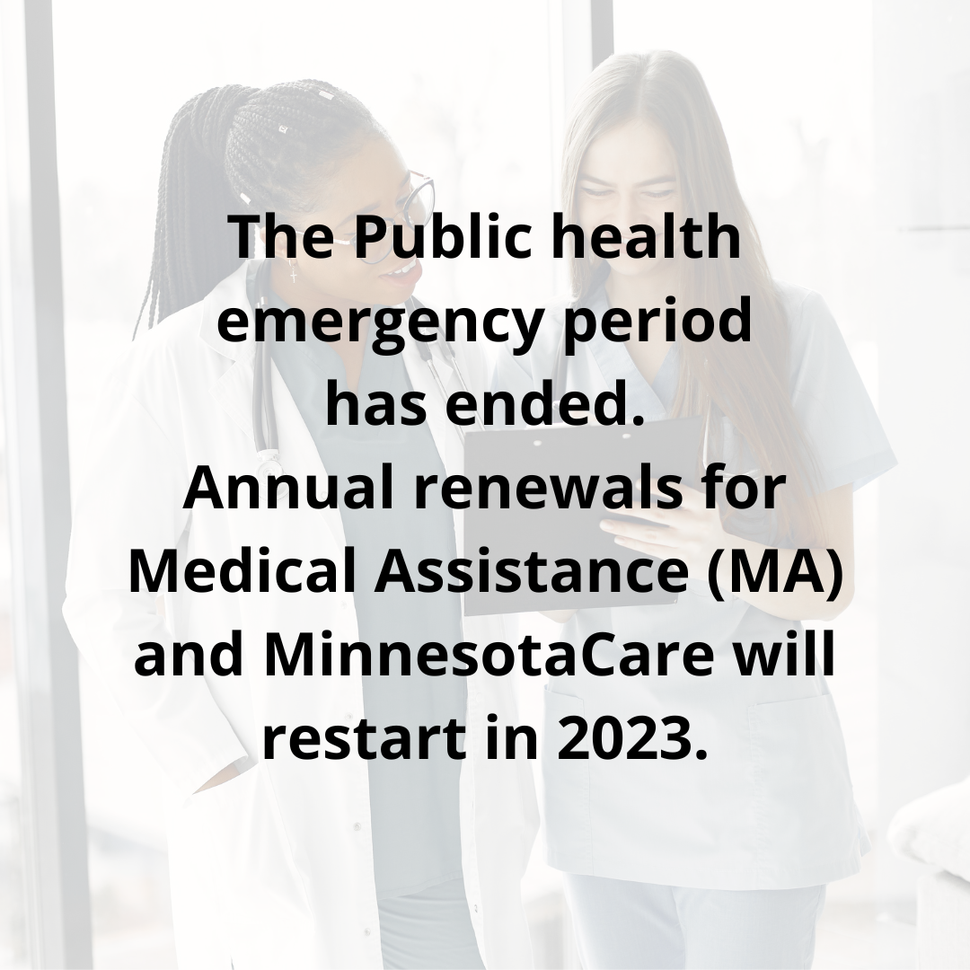annual renewals for Medical Assistance (MA) and MinnesotaCare